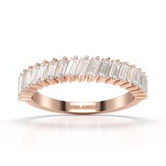 0.9 CT Classic Baguette Cut Lab Diamond Ring