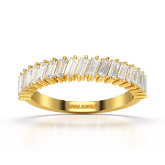 0.9 CT Classic Baguette Cut Lab Diamond Ring