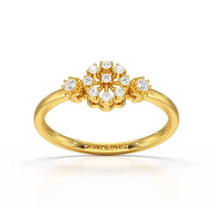 0.13 CT Round Lab Grown Diamond Ring