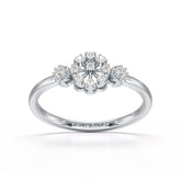 0.13 CT Round Lab Grown Diamond Ring