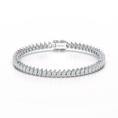 8.85 CT Pear Lab Grown Diamond Tennis Bracelet