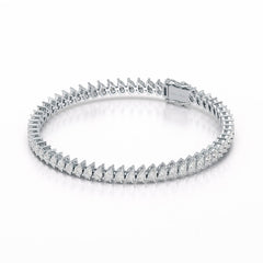 8.85 CT Pear Lab Grown Diamond Tennis Bracelet