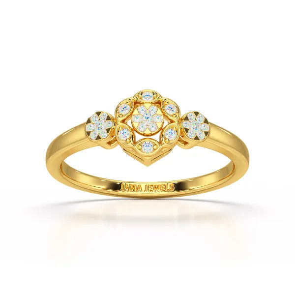 0.15 CT Round Cut Lab Grown Diamond Ring