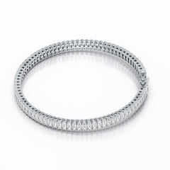 12.45 Emerald Cut Tennis Lab Diamond Bracelet