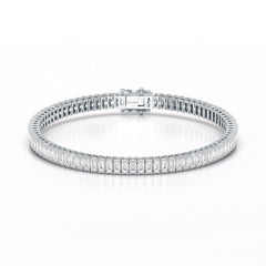 12.45 Emerald Cut Tennis Lab Diamond Bracelet