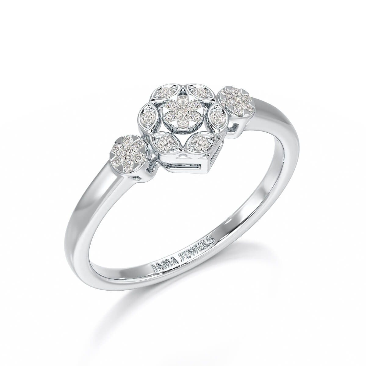 0.15 CT Round Cut Lab Grown Diamond Ring