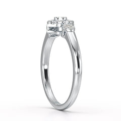 0.15 CT Round Cut Lab Grown Diamond Ring