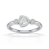 Round Cut 0.19 CT Lab Grown Diamond Ring