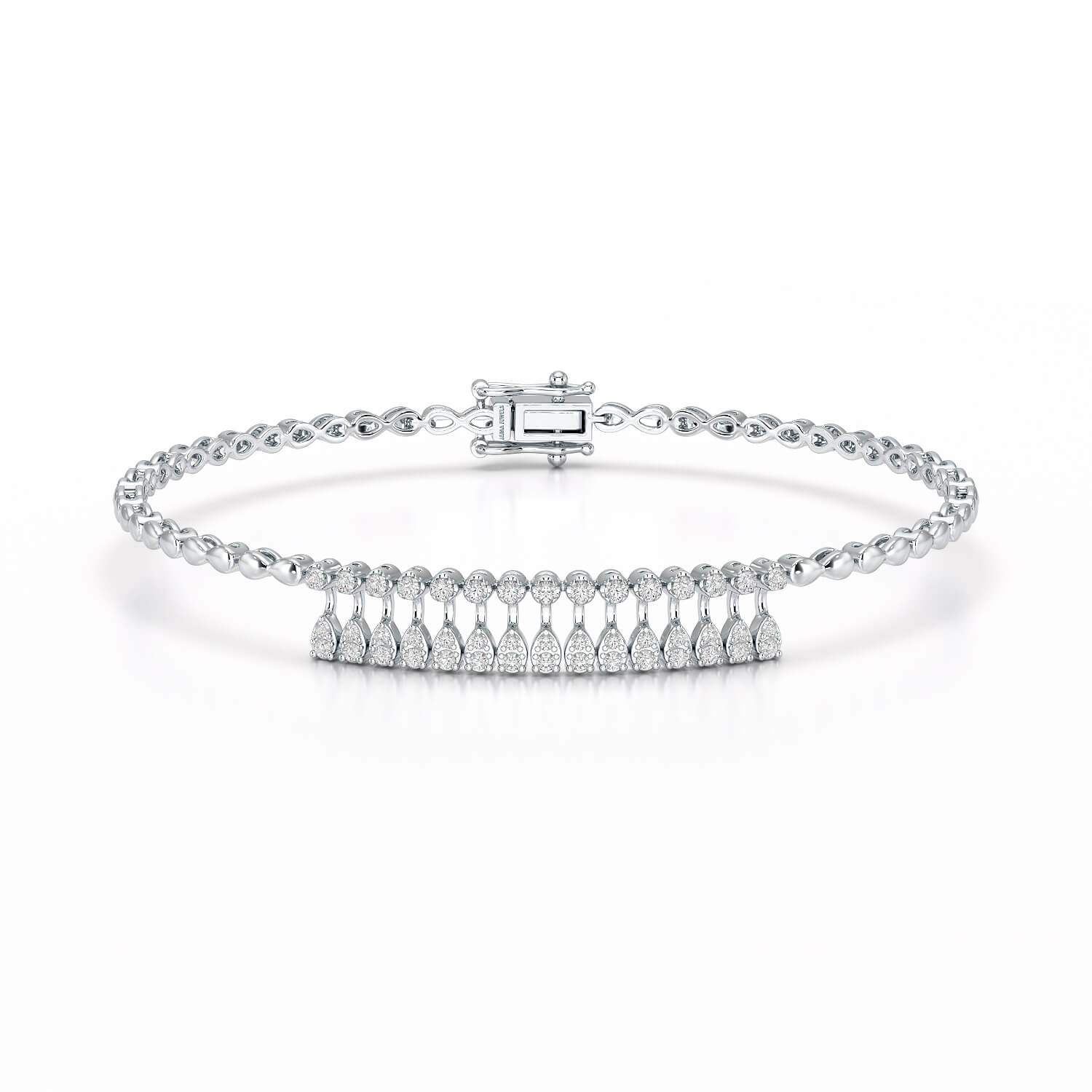 0.49 CT Lab Diamond Dangle Bracelet
