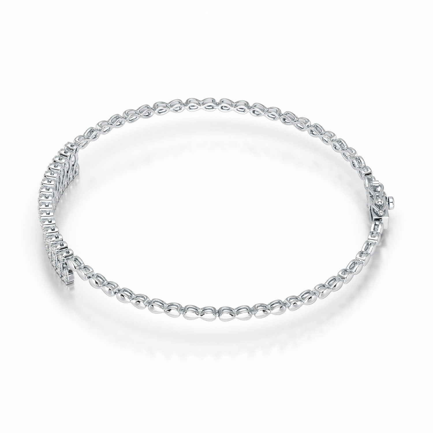 0.49 CT Lab Diamond Dangle Bracelet