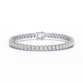 12.25 CT Oval Lab Grown Diamond Tennis Bracelet