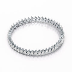 11.75 CT Pear Lab Grown Diamond Tennis Bracelet