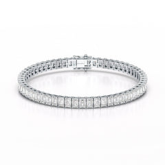 14.25 CT Emerald Cut Tennis Lab Diamond Bracelet
