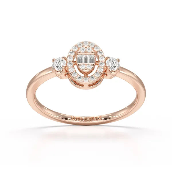 0.27 CT Baguette Shape Lab Grown Diamond Ring