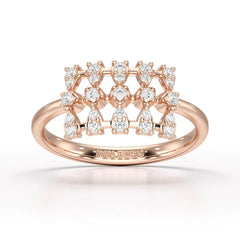 0.27 CT Round Shape Lab Grown Diamond Wedding Ring - Jama Jewels