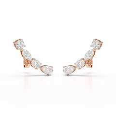 0.39 CT Lab Diamond Multi shape Earring