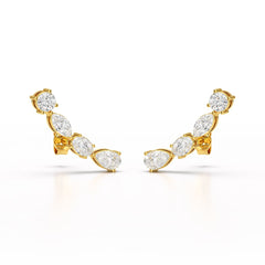 0.39 CT Lab Diamond Multi shape Earring