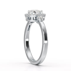 0.43 CT Pear Cut Lab Diamond Ring