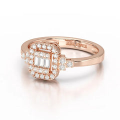 0.46 CT Baguette Lab Diamond Ring
