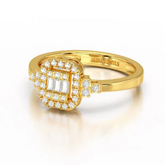 0.46 CT Baguette Lab Diamond Ring