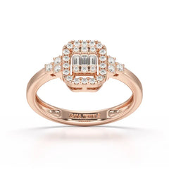 0.46 CT Baguette Lab Diamond Ring