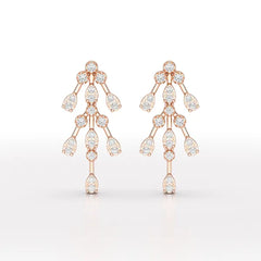 0.46 CT Lab Diamond Dangle Earring - Jama Jewels