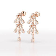 0.46 CT Lab Diamond Dangle Earring - Jama Jewels