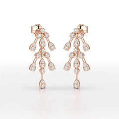 0.46 CT Lab Diamond Dangle Earring - Jama Jewels