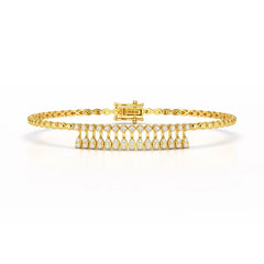 0.49 CT Lab Diamond Dangle Bracelet