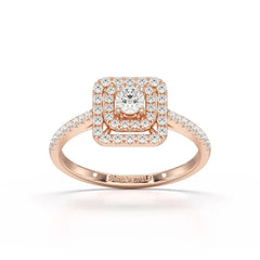 0.49 Carat Lab Diamond Round Cluster Ring
