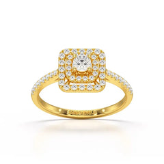 0.49 Carat Lab Diamond Round Cluster Ring