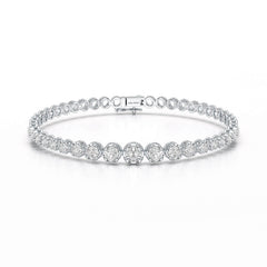 2.84 CT Round Cut Lab Diamond Tennis Bracelet