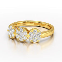0.57 CT Lab Grown Round Shape Simple Wedding Ring - Jama Jewels