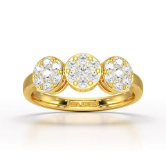 0.57 CT Lab Grown Round Shape Simple Wedding Ring - Jama Jewels