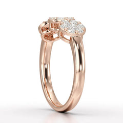 0.57 CT Lab Grown Round Shape Simple Wedding Ring - Jama Jewels