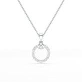 0.71 CT Lab Diamond Round Pendant