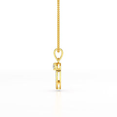 0.71 CT Lab Diamond Round Pendant
