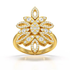 0.76 CT Lab Diamond Engagement Ring