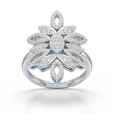 0.76 CT Lab Diamond Engagement Ring