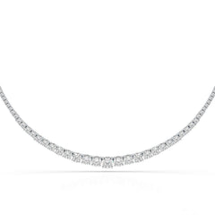 9.35 Carat Lab-Grown Diamond Riviere Necklace - Jama Jewels