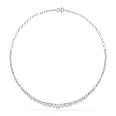 9.35 Carat Lab-Grown Diamond Riviere Necklace - Jama Jewels