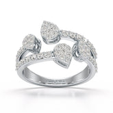 0.84 CT Layered Lab Diamond Wedding Ring