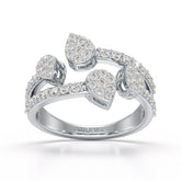 0.84 CT Layered Lab Diamond Wedding Ring