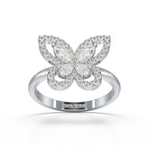 0.8 CT Classic Butterfly Lab Diamond Ring