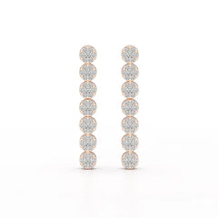 0.95 CT Dangle & Drop Lab Diamond Earrings - Jama Jewels