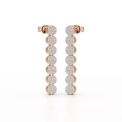 0.95 CT Dangle & Drop Lab Diamond Earrings - Jama Jewels