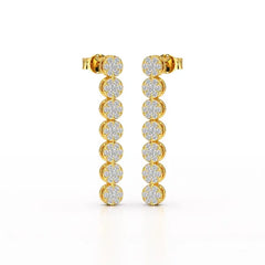 0.95 CT Dangle & Drop Lab Diamond Earrings - Jama Jewels