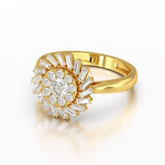 0.97 CT Taper Lab Diamond Ring