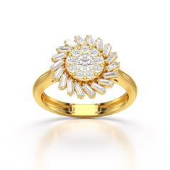 0.97 CT Taper Lab Diamond Ring