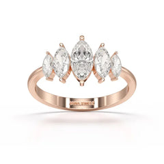 0.98 CT Marquise Lab Diamond Ring